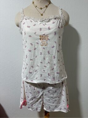 Latte (Mikko character) Lace-Trim Camisole & Short Sleep Set